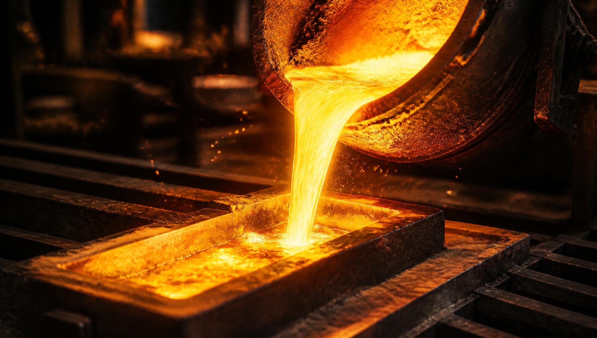 Molten gold